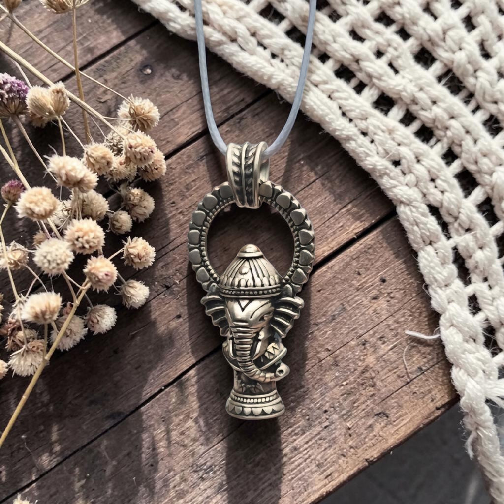 Ganesha Pendant Necklace - Elephant Pendant Necklace - Spiritual Jewellery - Boho Necklace - Gift for Her