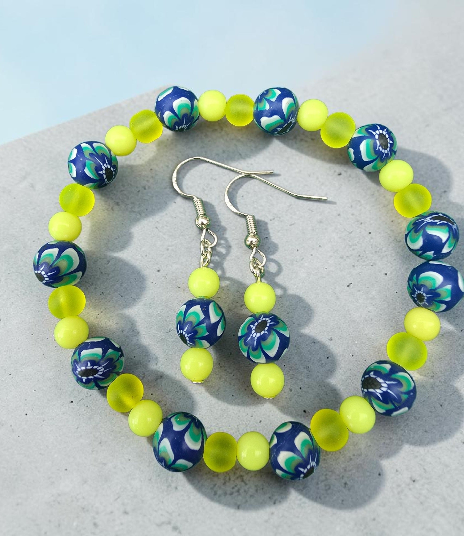 Festival Bead & Sea Glass Jewellery Set