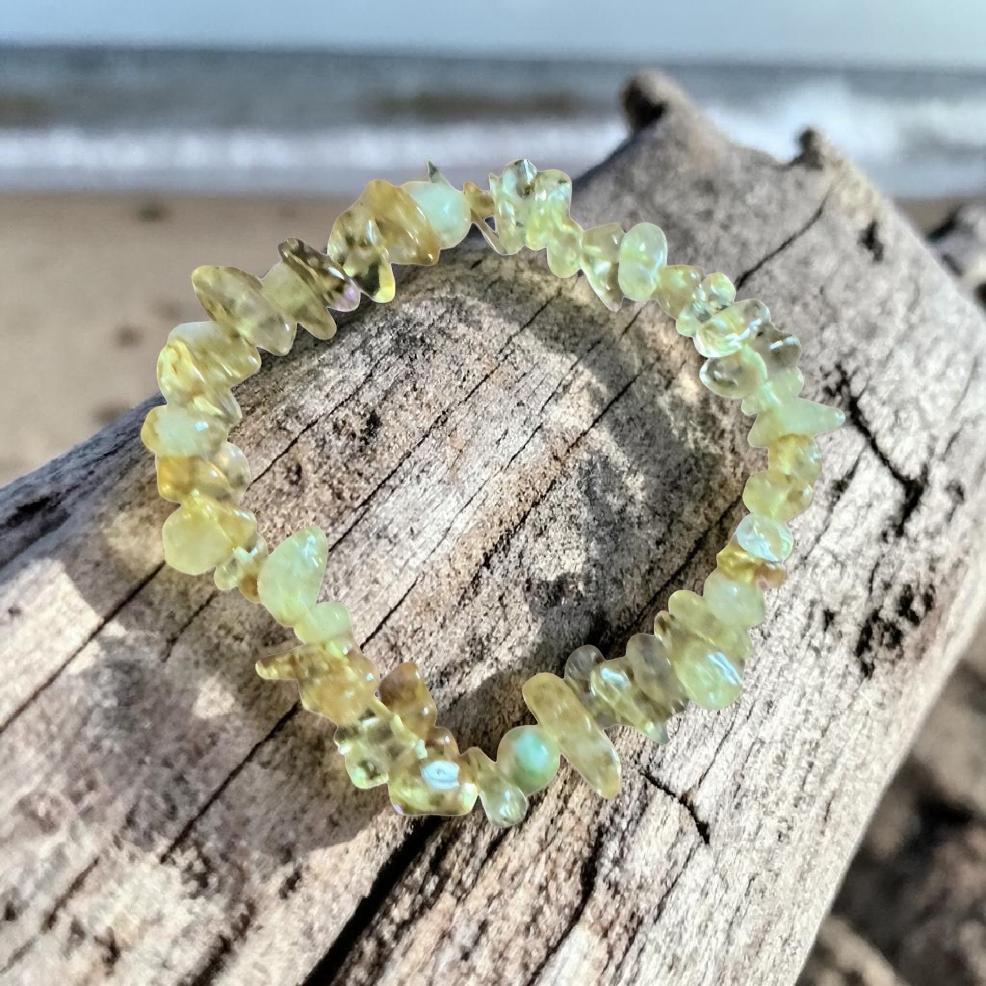 Natural Citrine Chip Bracelet - Abundance, Wealth & Positivity Crystal Bracelet - Handmade Healing Jewellery