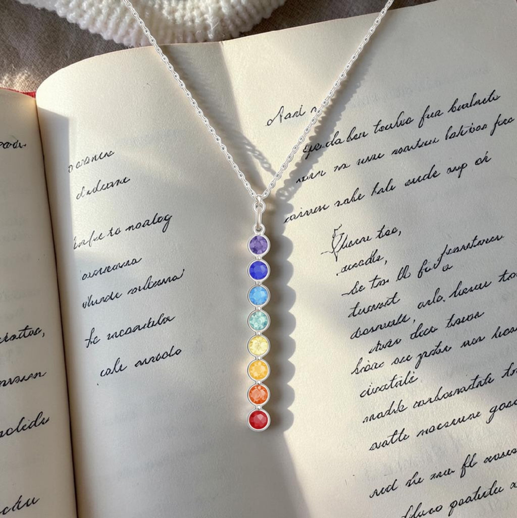 Sterling Silver Chakra Necklace