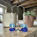 Sterling Silver Sea Glass Drop Earrings