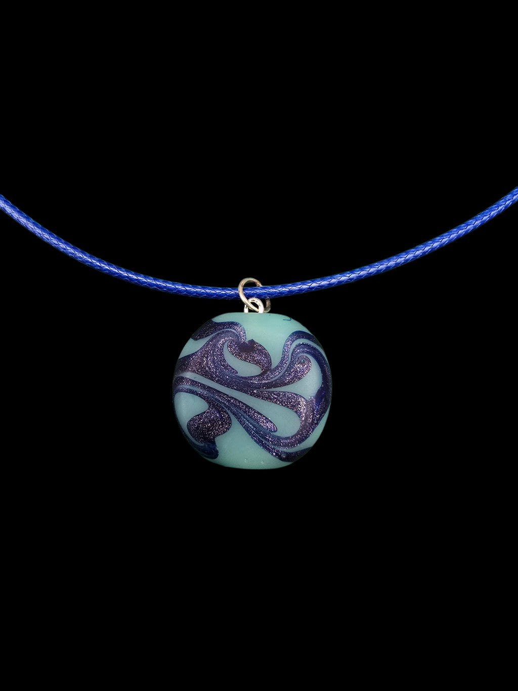 Ocean Swirl Pendant Necklace | Blue Statement Necklace • Coastal Jewellery - Cornish Creations