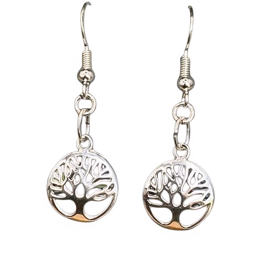 Tree of Life Earrings - 925 Sterling Silver Hooks - Spiritual Jewellery - Nature Earrings - Celtic Tree Earrings - Boho Jewellery - Gift for Her - Cornish Creations