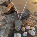Cornish Fossil Necklace - Natural Stone Pendant - Beach Stone Jewellery - Coastal Gift