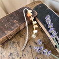 Moonstone Crystal Bookmark - June Birthstone Gift - Handmade Bookmark - Feminine Energy Crystal - Book Lover Gift