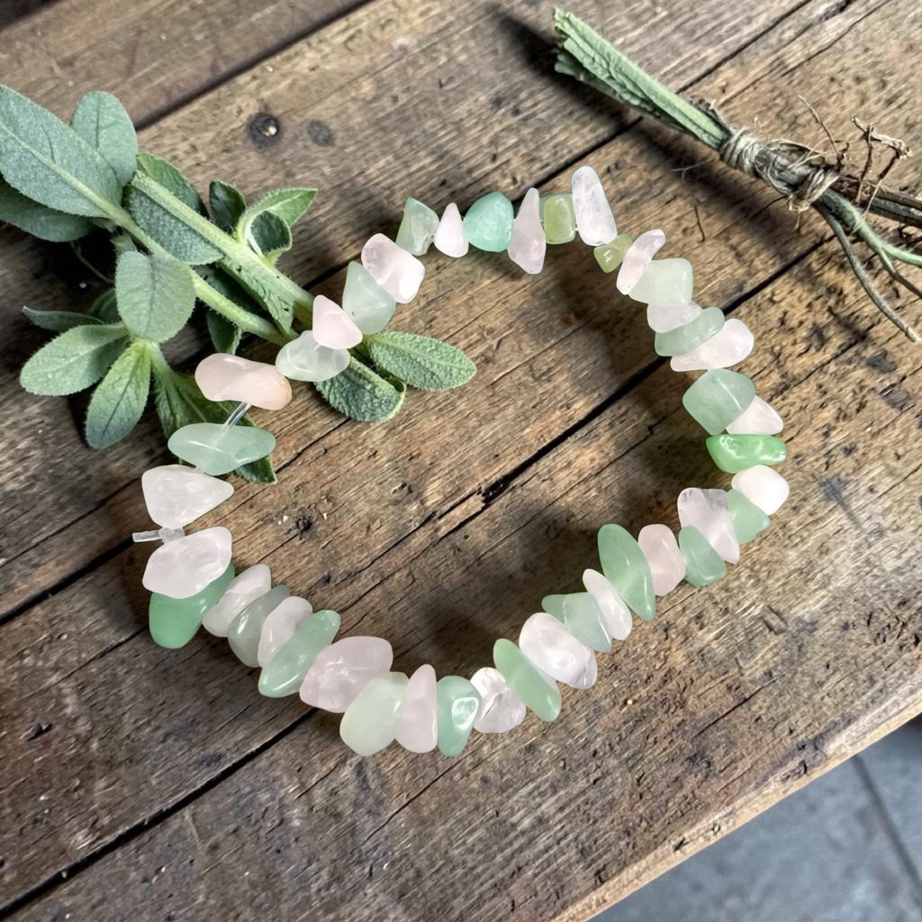 Calm & Clarity Bracelet Trio - Amethyst, Rose Quartz, Moonstone & Aventurine - Handmade Wellbeing Jewellery Set