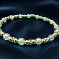 Coastal Bead & Diamanté Anklet