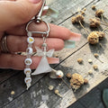 Personalised Crystal Angel Keyring Memorial Gift • Guardian Keepsake