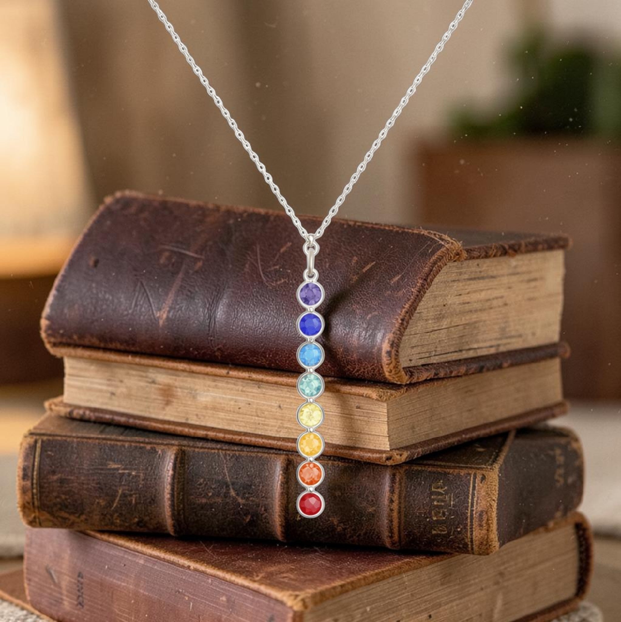 Sterling Silver Chakra Necklace