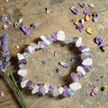 Calm & Clarity Bracelet Trio - Amethyst, Rose Quartz, Moonstone & Aventurine - Handmade Wellbeing Jewellery Set