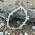 Coastal Drift Bracelet | Aquamarine & White Frosted Beads