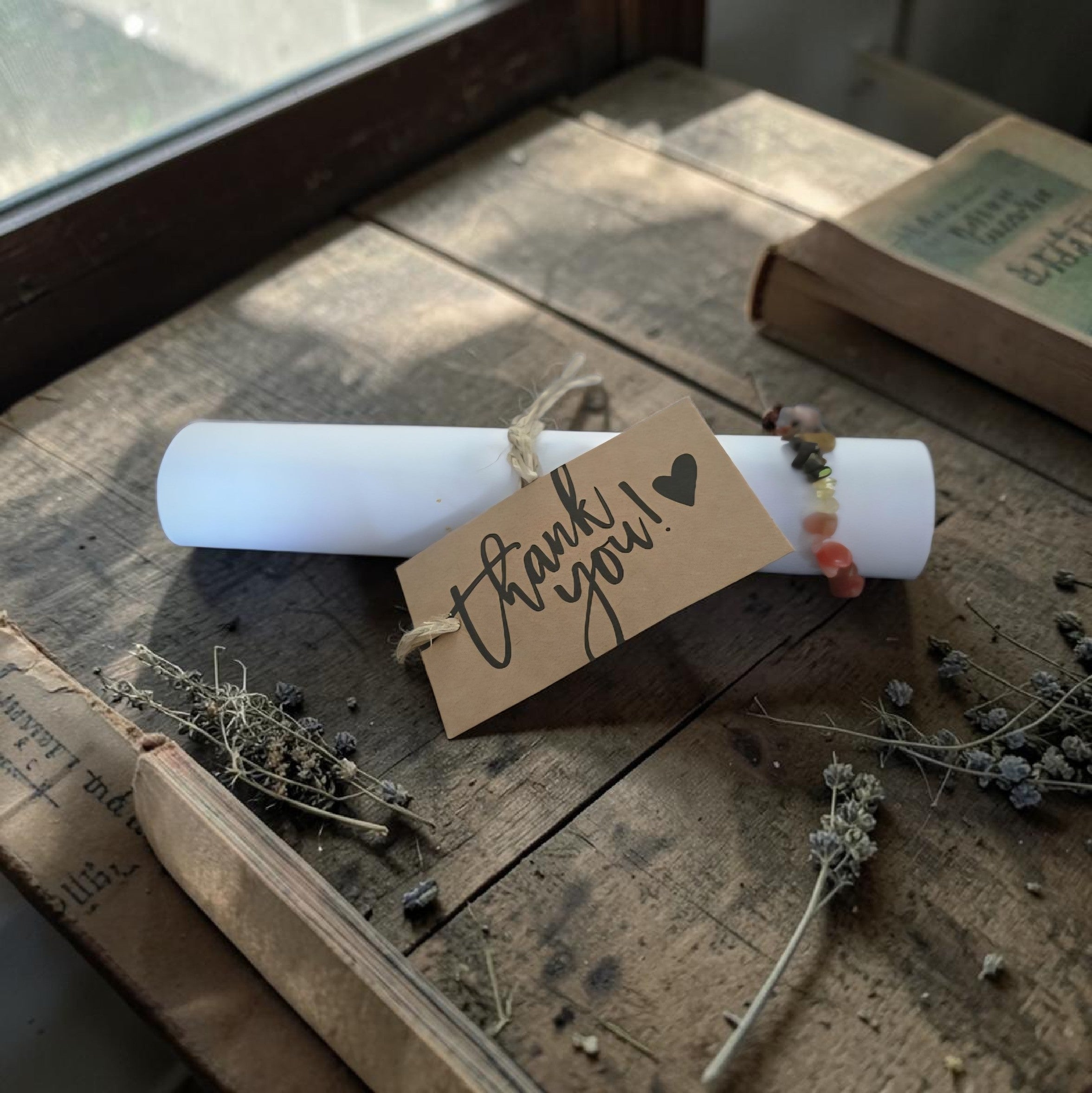 Handmade Spell Bottle & Crystal Bracelet Set