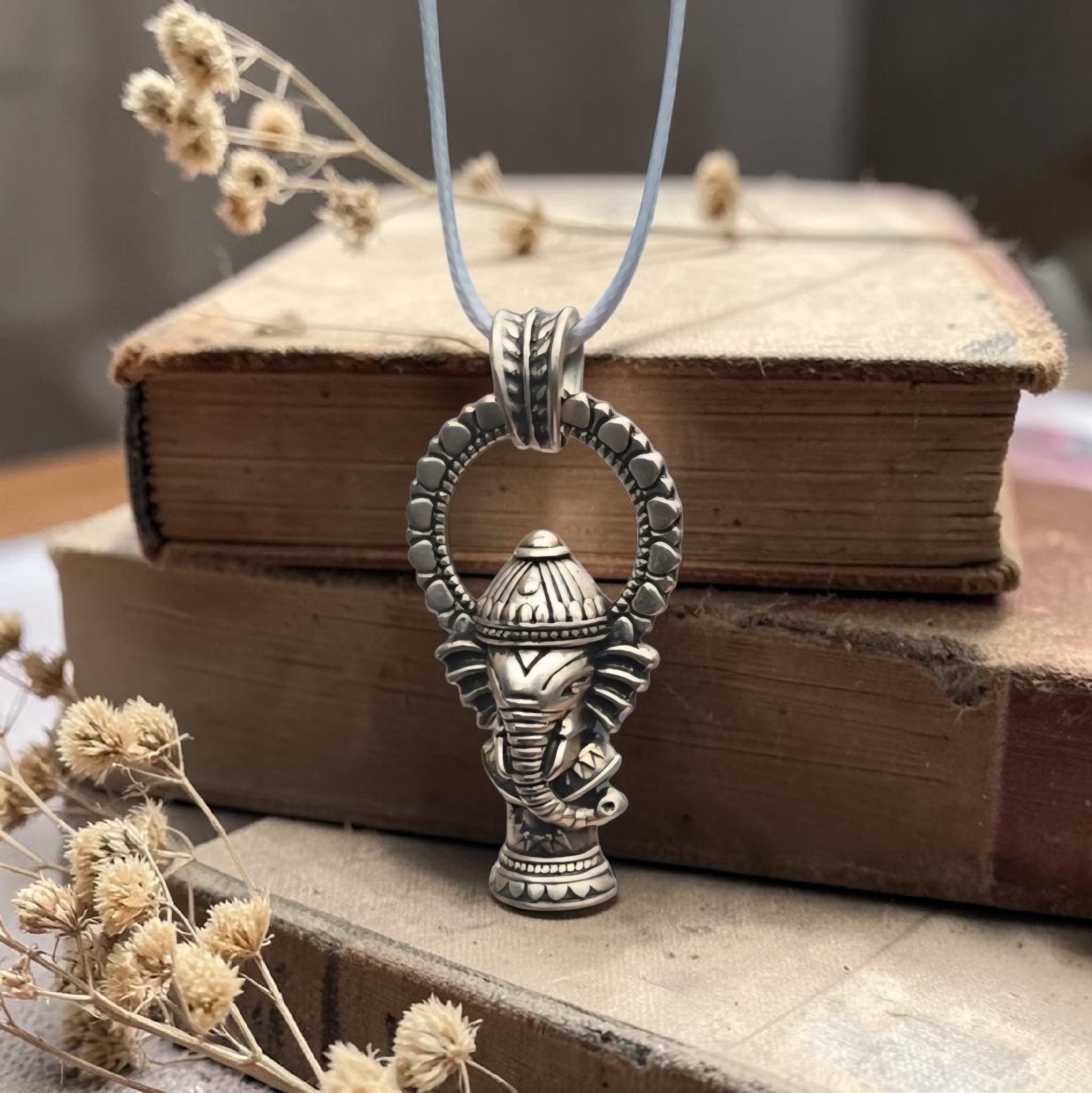 Ganesha Pendant Necklace - Elephant Pendant Necklace - Spiritual Jewellery - Boho Necklace - Gift for Her