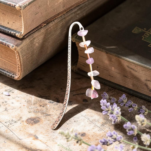 Amethyst Crystal Bookmark | February Birthstone Gift | Handmade Cornwall