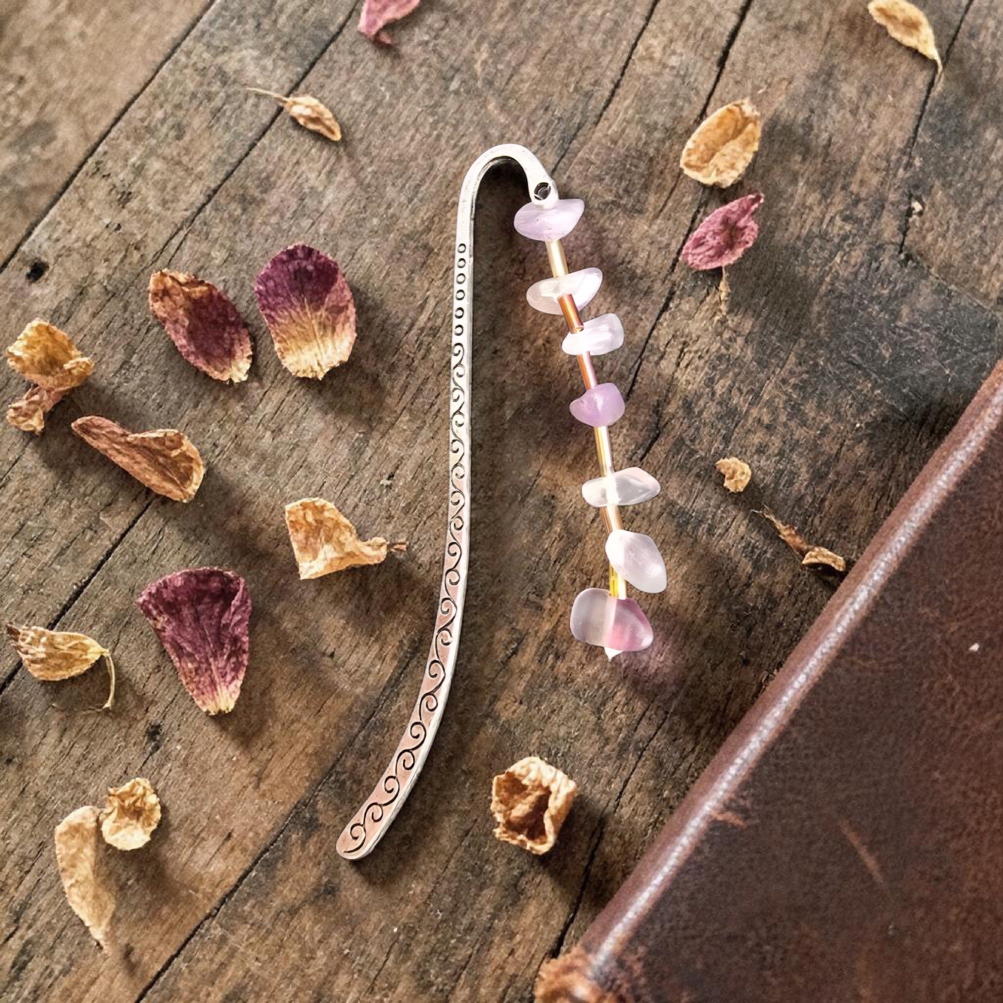 Amethyst Crystal Bookmark | February Birthstone Gift | Handmade Cornwall