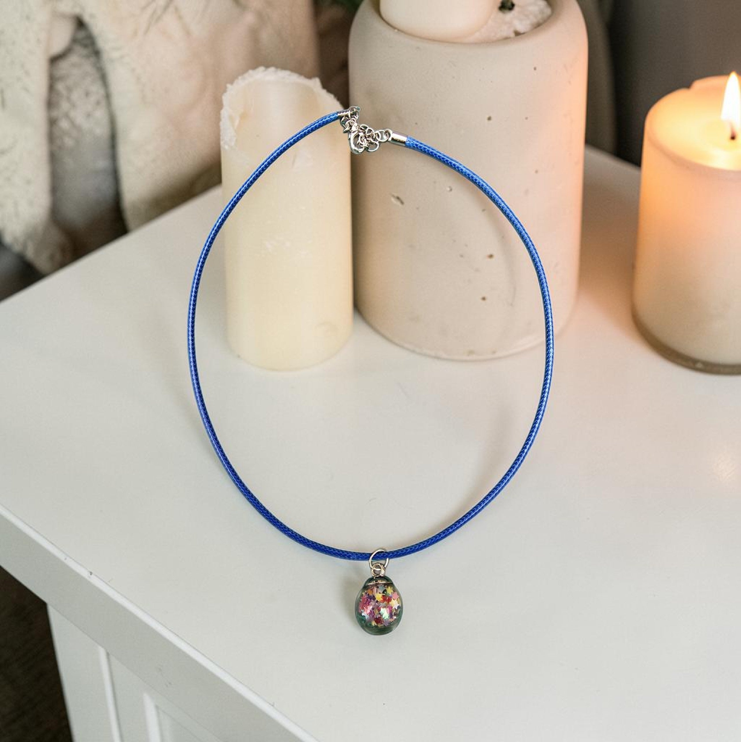 Star Confetti Globe Necklace | Magical Pendant • Whimsical Jewellery