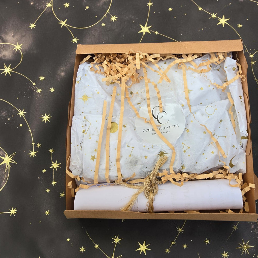 Amethyst Affirmation Box | Smoky Quartz, Green Aventurine, Black Tourmaline & Rose Quartz